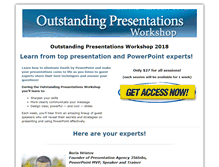 Tablet Screenshot of outstandingpresentationsworkshop.com